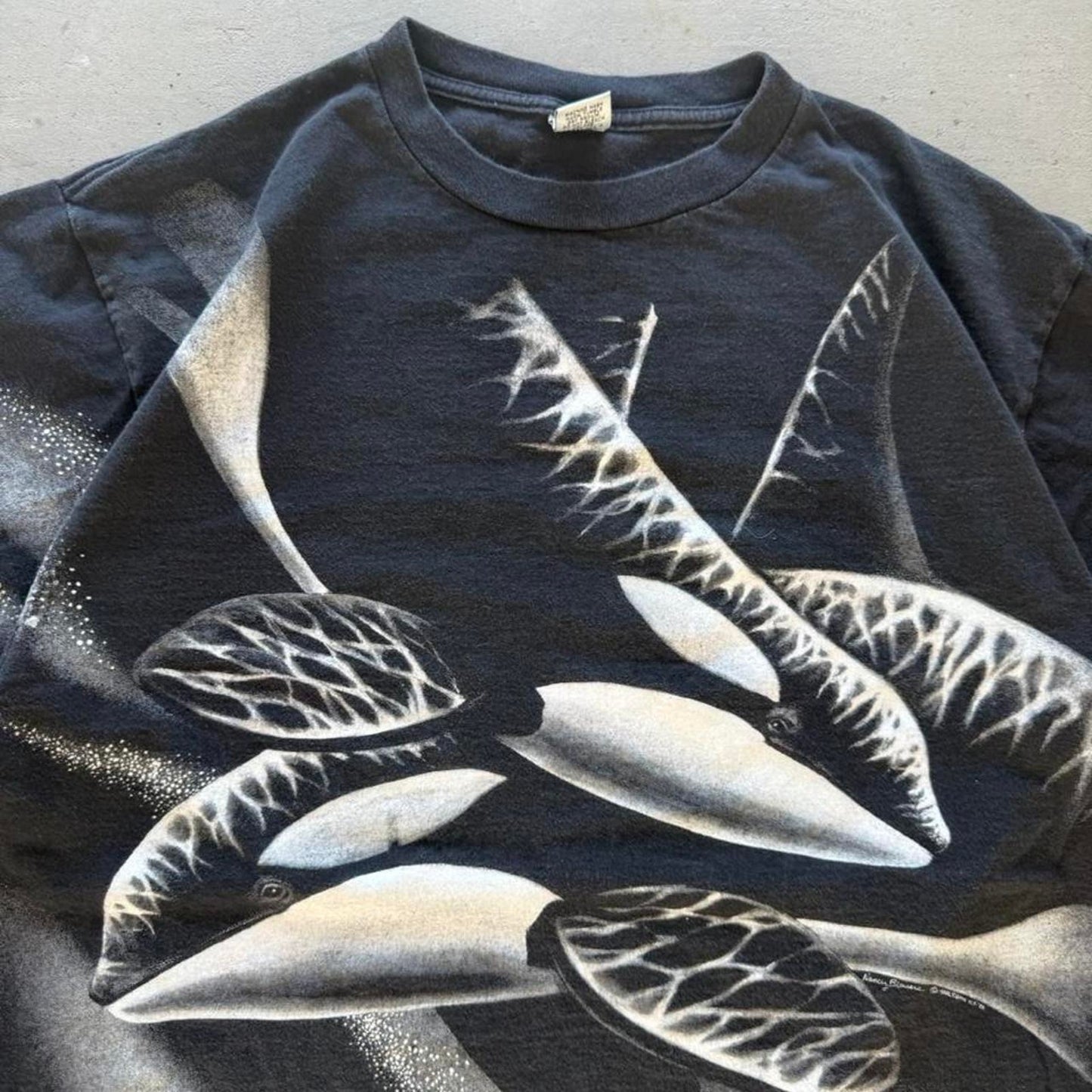 Vintage 90s Killer Whale Animal Nature T-Shirt - X-Large