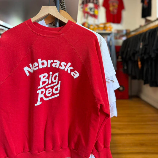 Vintage 80s Nebraska Big Red Huskers Crewneck