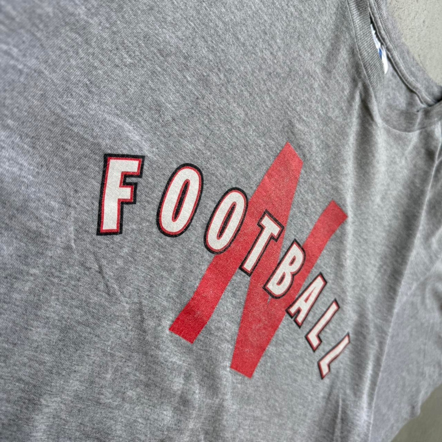 Vintage 90s Adidas Nebraska Football T-Shirt - Large