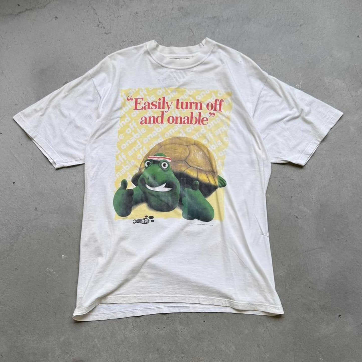Vintage 90s Creature Comforts Easily Turn Off and Onable T-Shirt - X-Large