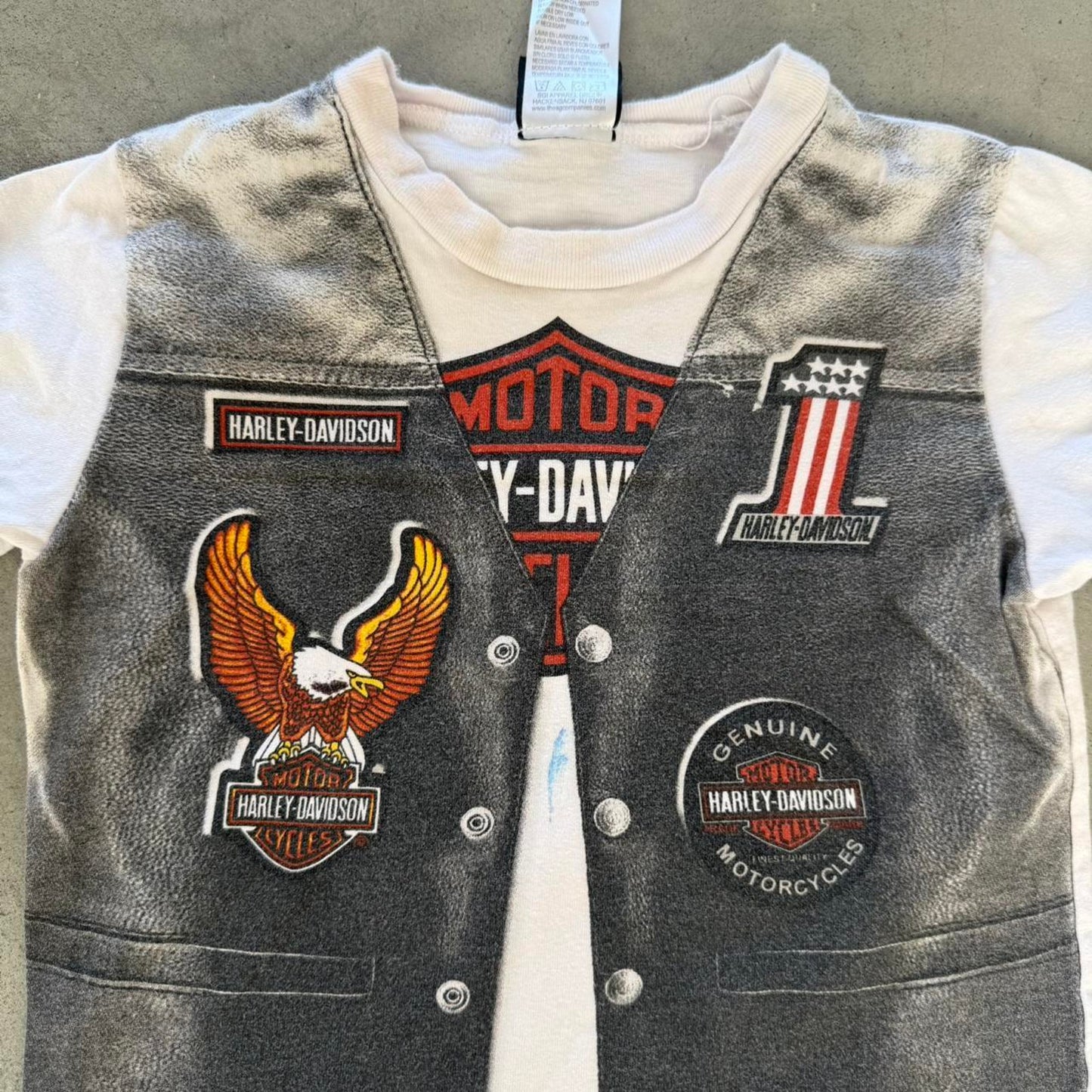 Vintage Harley Davidson Motorcycles Vest T-Shirt - Kids 4T