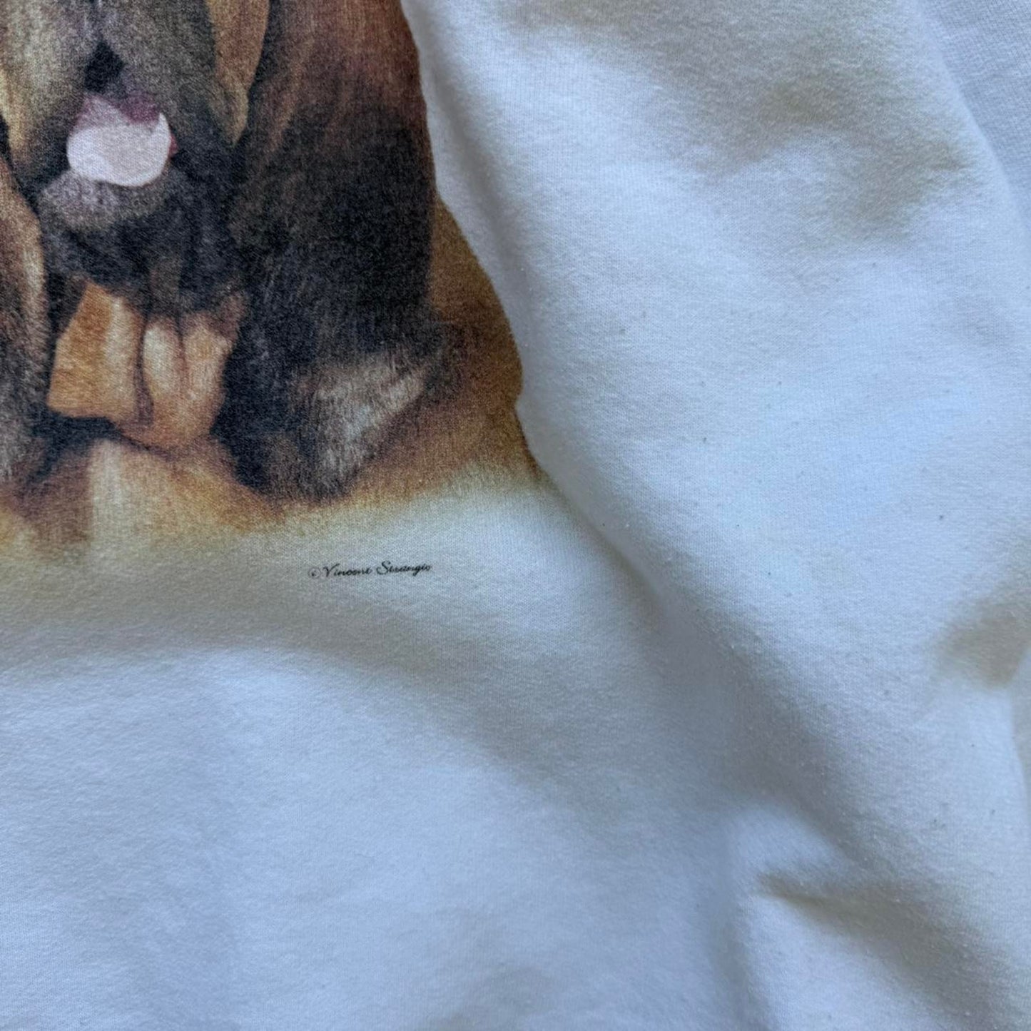 Vintage Bloodhound Dog Animal Crewneck - Large