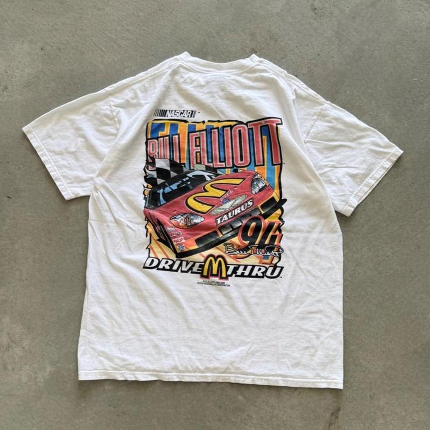 Vintage NASCAR Bill Elliot McDonald’s Racing T-Shirt - Large