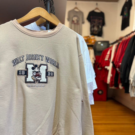 Vintage 90s Mickey Mouse Earth Tone Crewneck - XX-Large