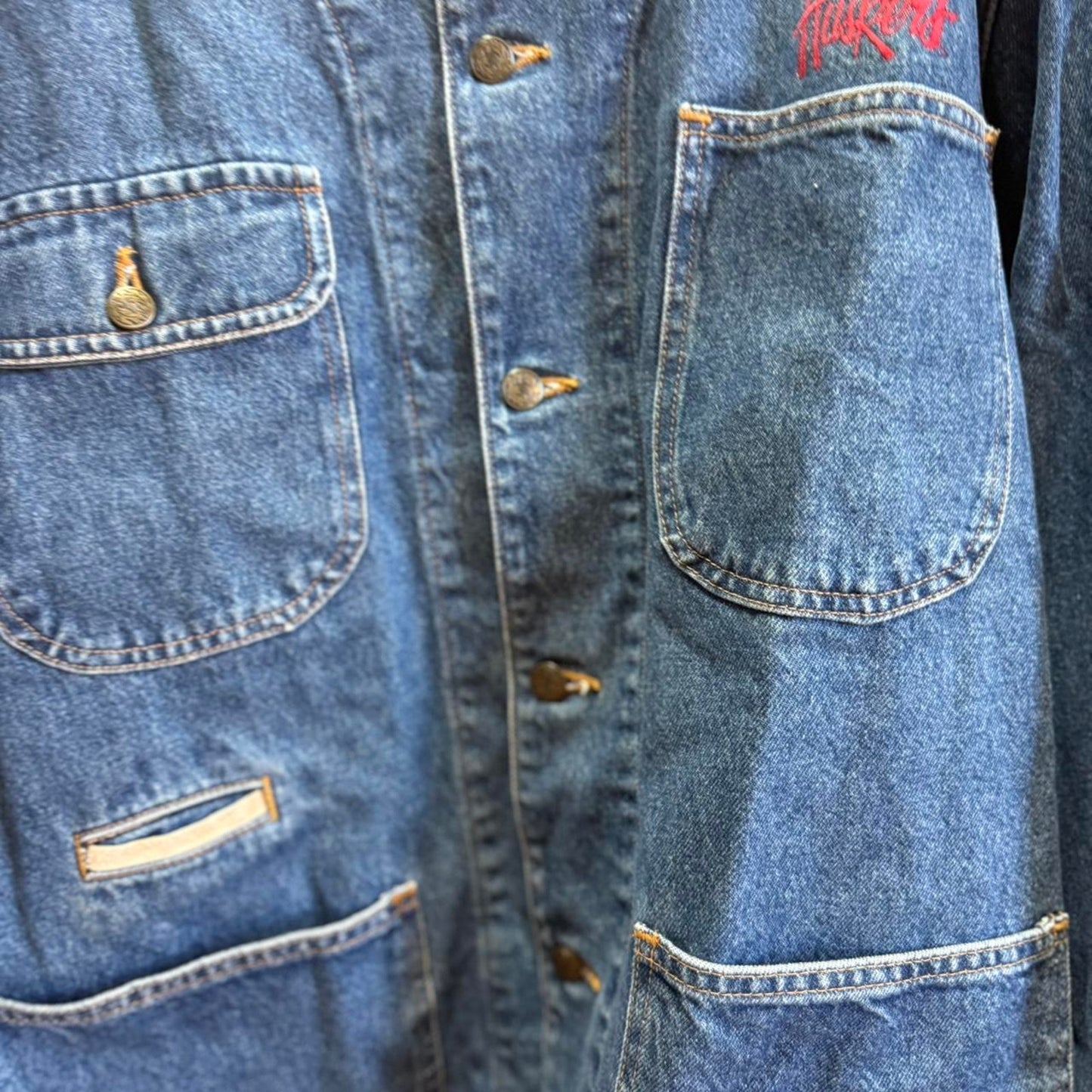 Vintage 90s Nebraska Huskers Chore Denim Jacket - X-Large