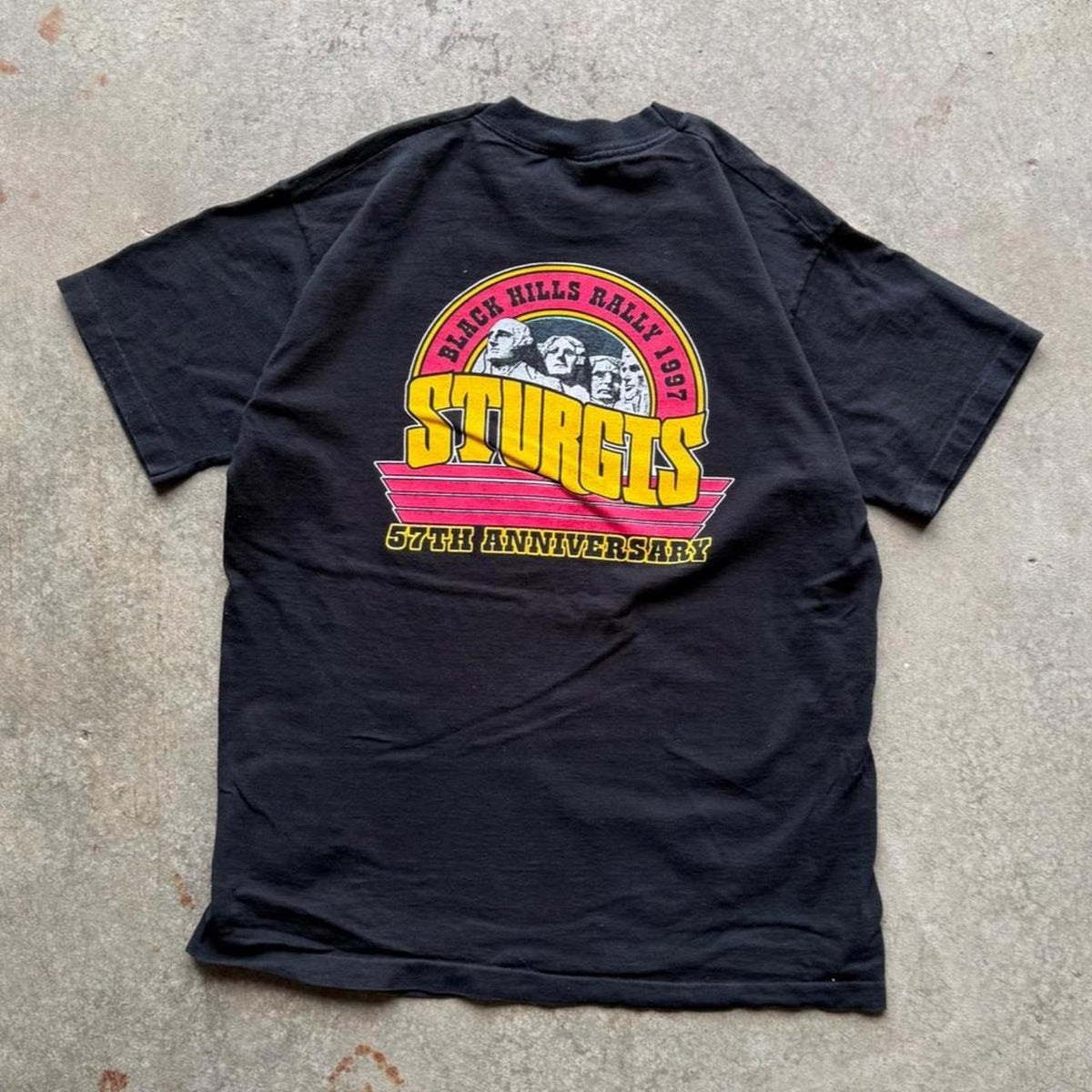 Vintage 1997 Sturgis Black Hills Rally Biker T-Shirt - X-Large