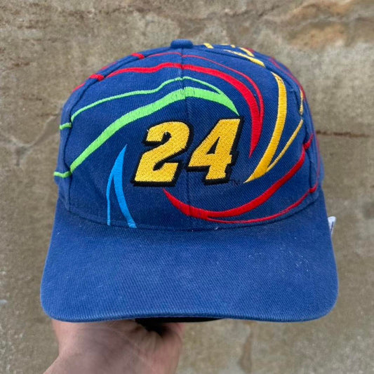 Vintage 90s Jeff Gordon Spiral NASCAR Snapback