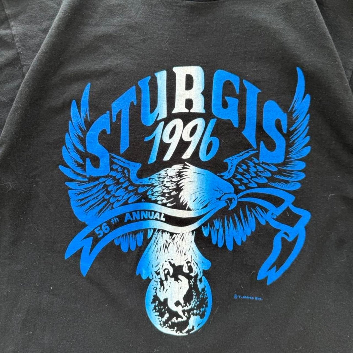 Vintage 1996 Sturgis Black Hills Rally Motorcycle T-Shirt - Large