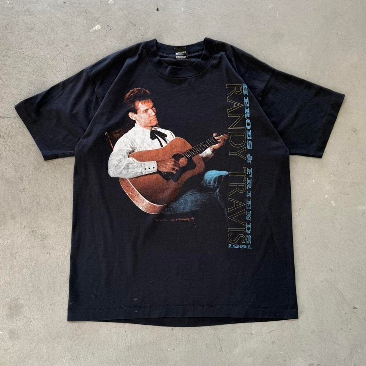 Vintage 90s Randy Travis Heroes and Friends Country Band T-Shirt - X-Large