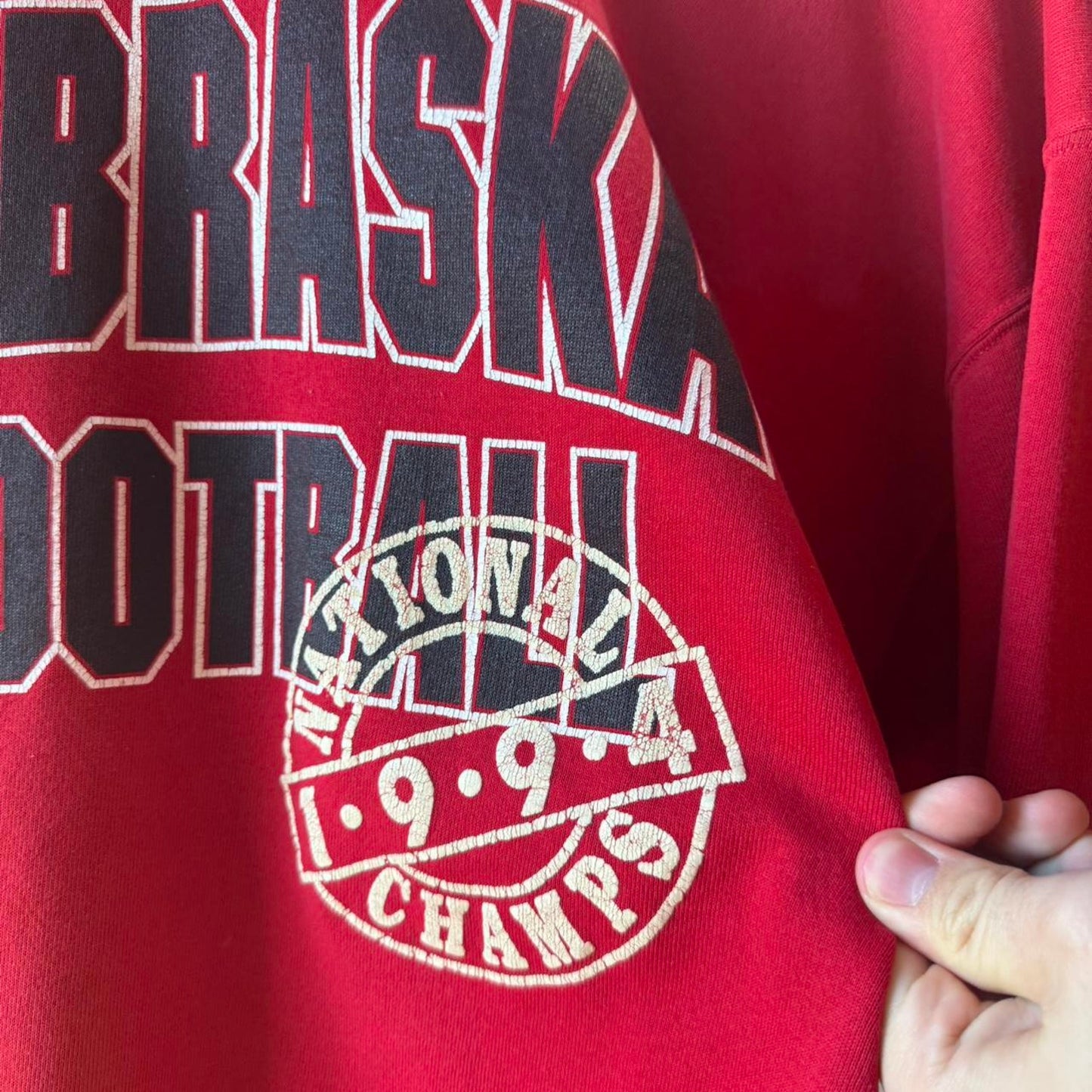 Vintage 1994 Nebraska Football Champs Crewneck - Large