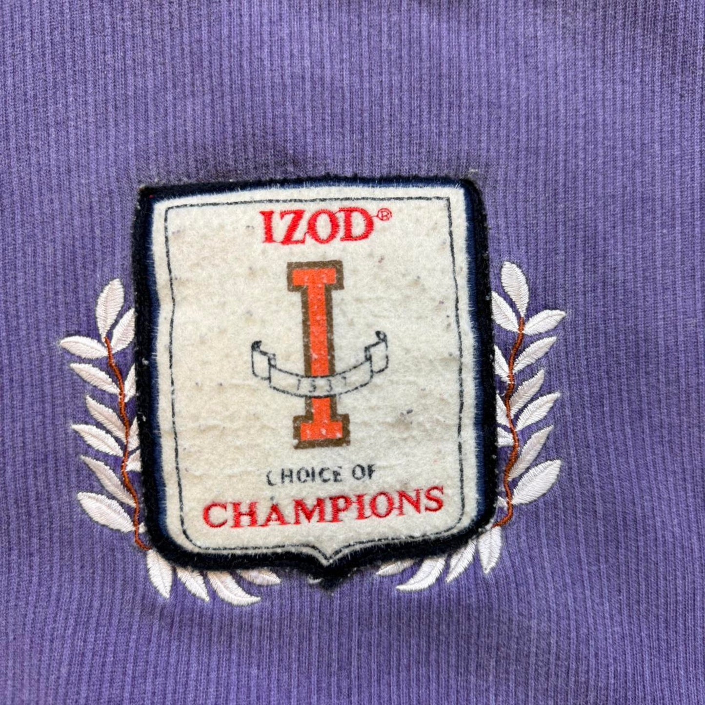 Vintage 90s Izod Crest Branded Crewneck - Large