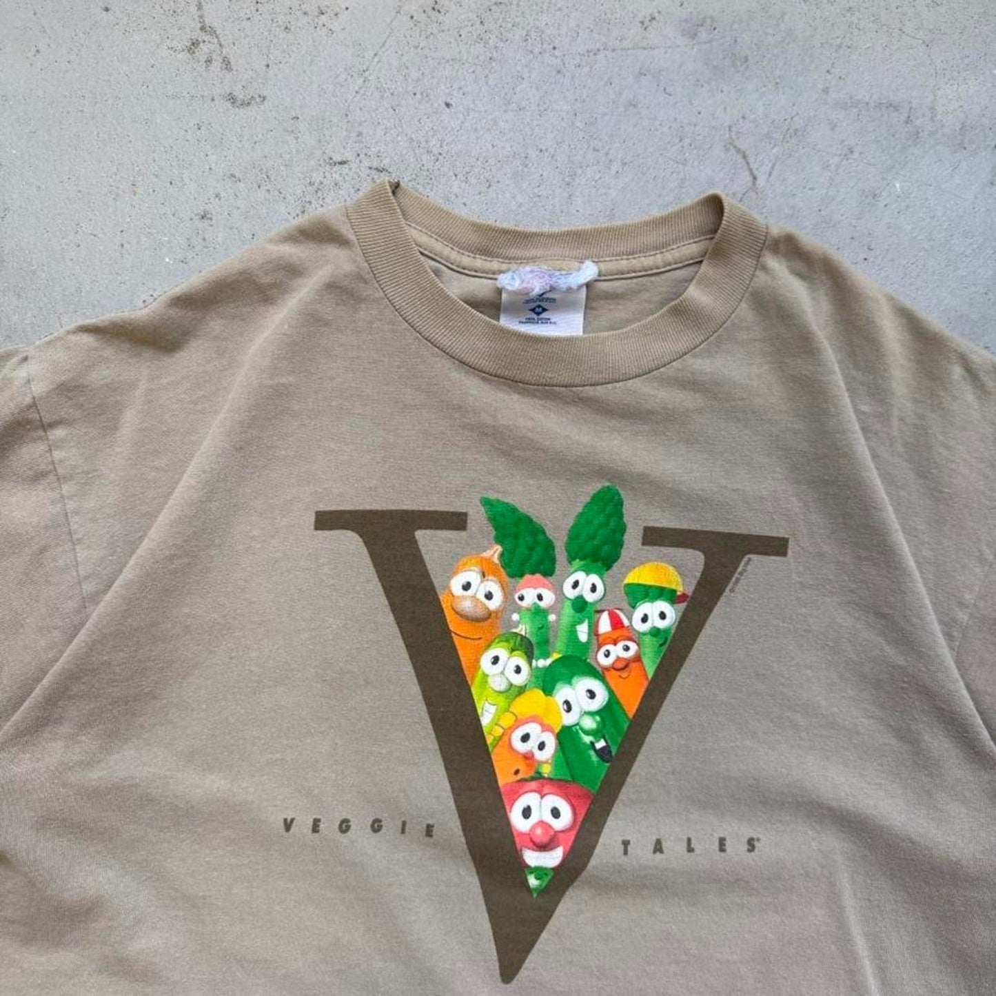 Vintage 90s Veggietales Jesus Bible T-Shirt - Medium