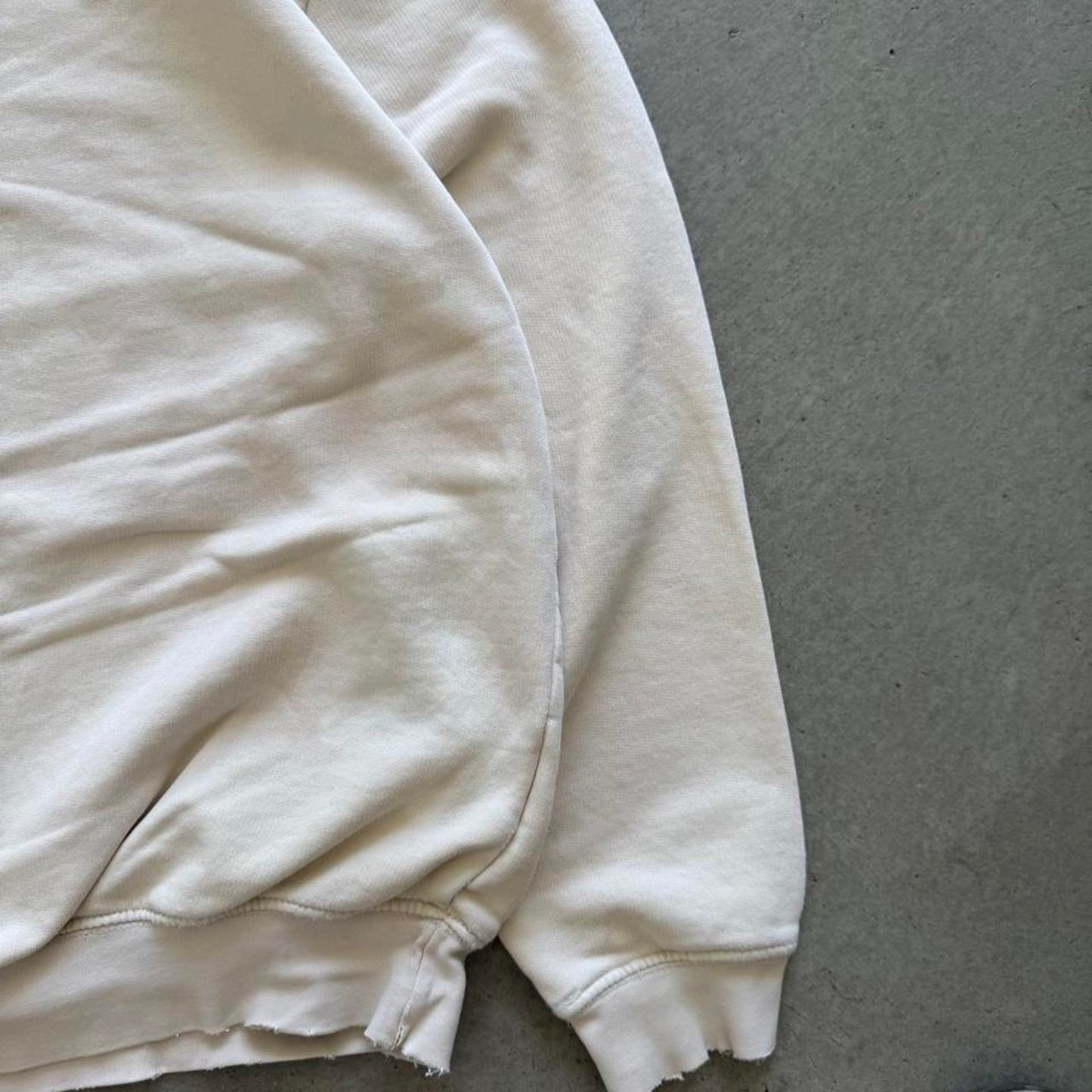 Vintage 90s Nike Earth Tone Cream Side Swoosh Crewneck - Medium