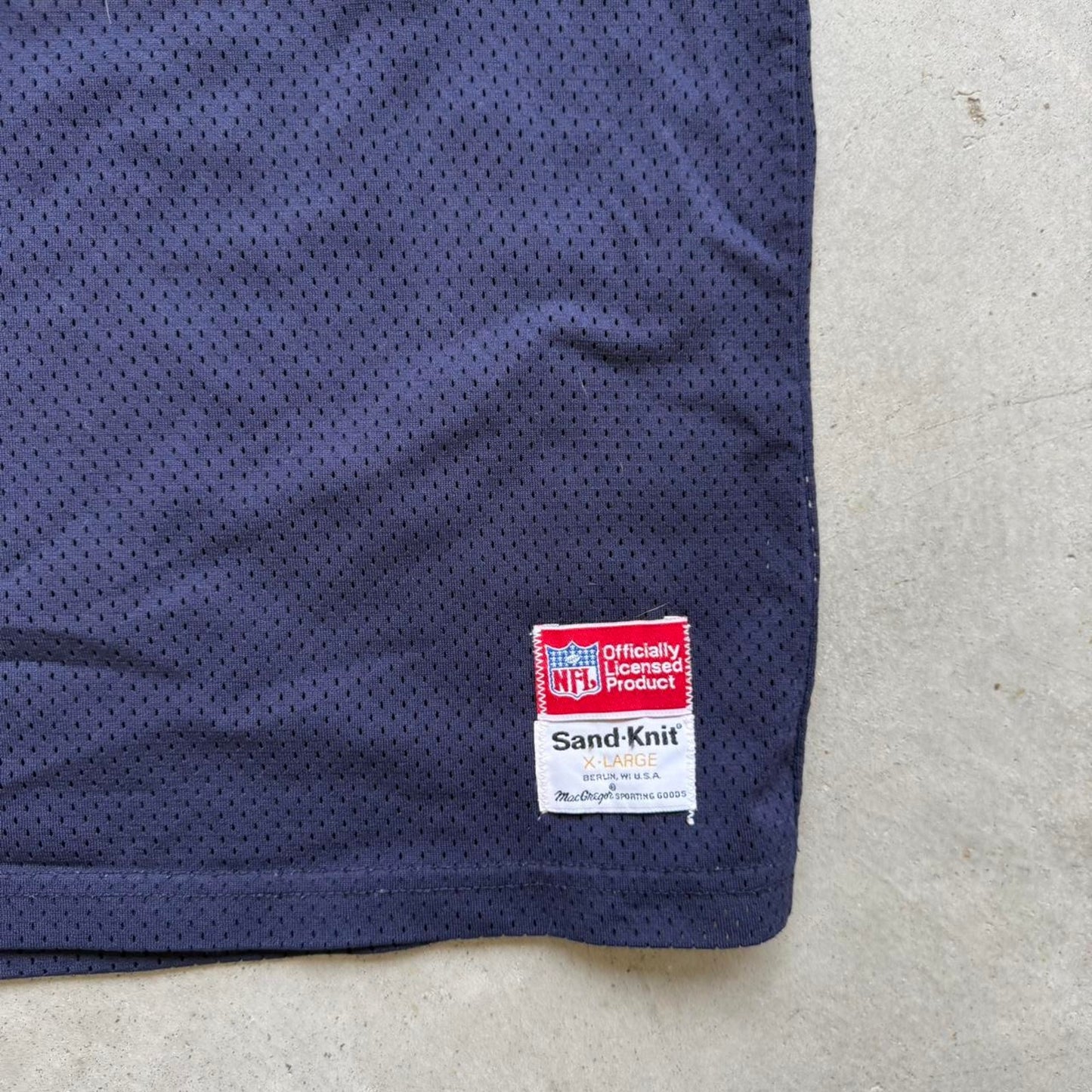 Vintage 90s Chicago Bears MacGregor Sand Knit NFL Jersey - Large