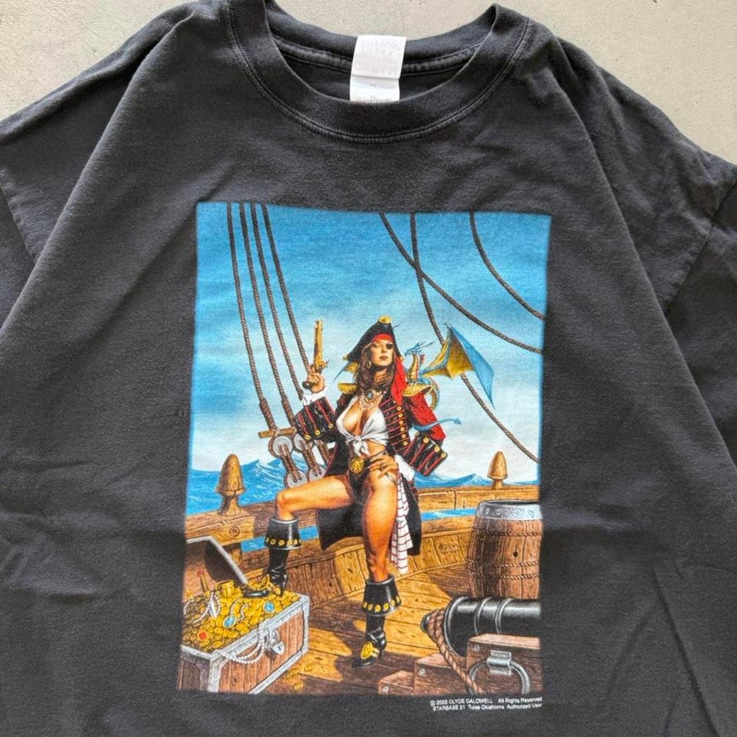 Vintage 90s Pirate Starbase 21 Comic Anime T-Shirt - X-Large