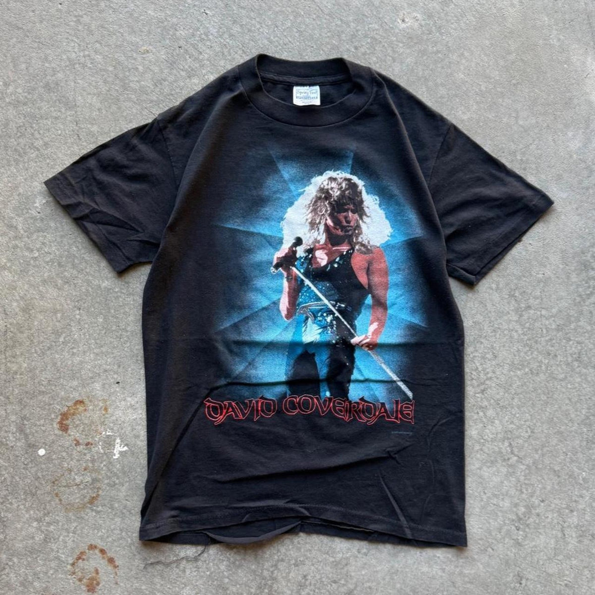 Vintage 1987 Whitesnake David Coverdale Band T-Shirt - Medium