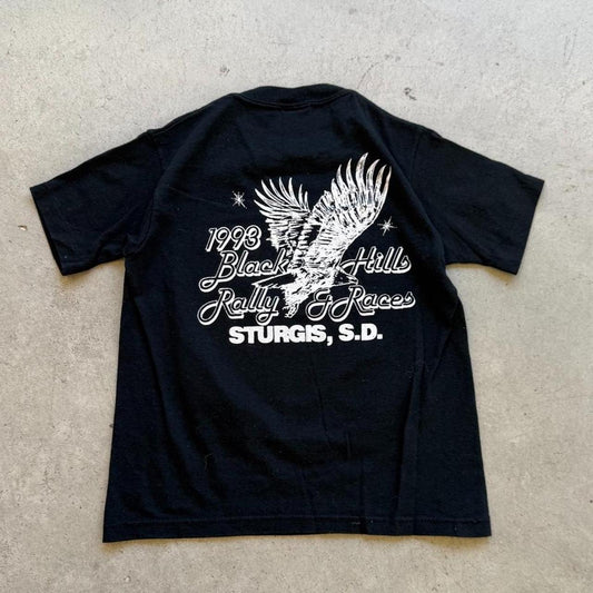 Vintage 1993 Sturgis Rally and Races Biker T-Shirt - Kids  Small 6-8