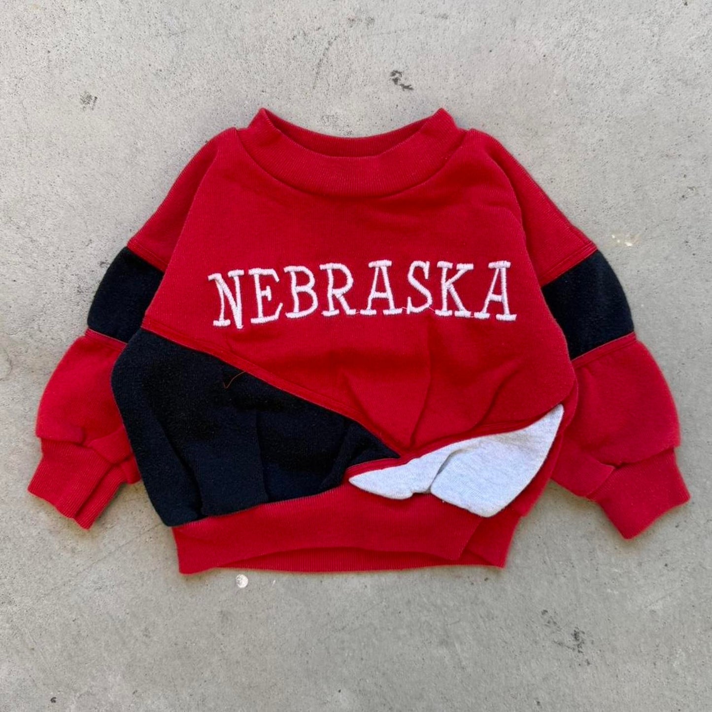 Vintage 90s Nebraska Huskers Sports Crewneck - Kids 3-6M