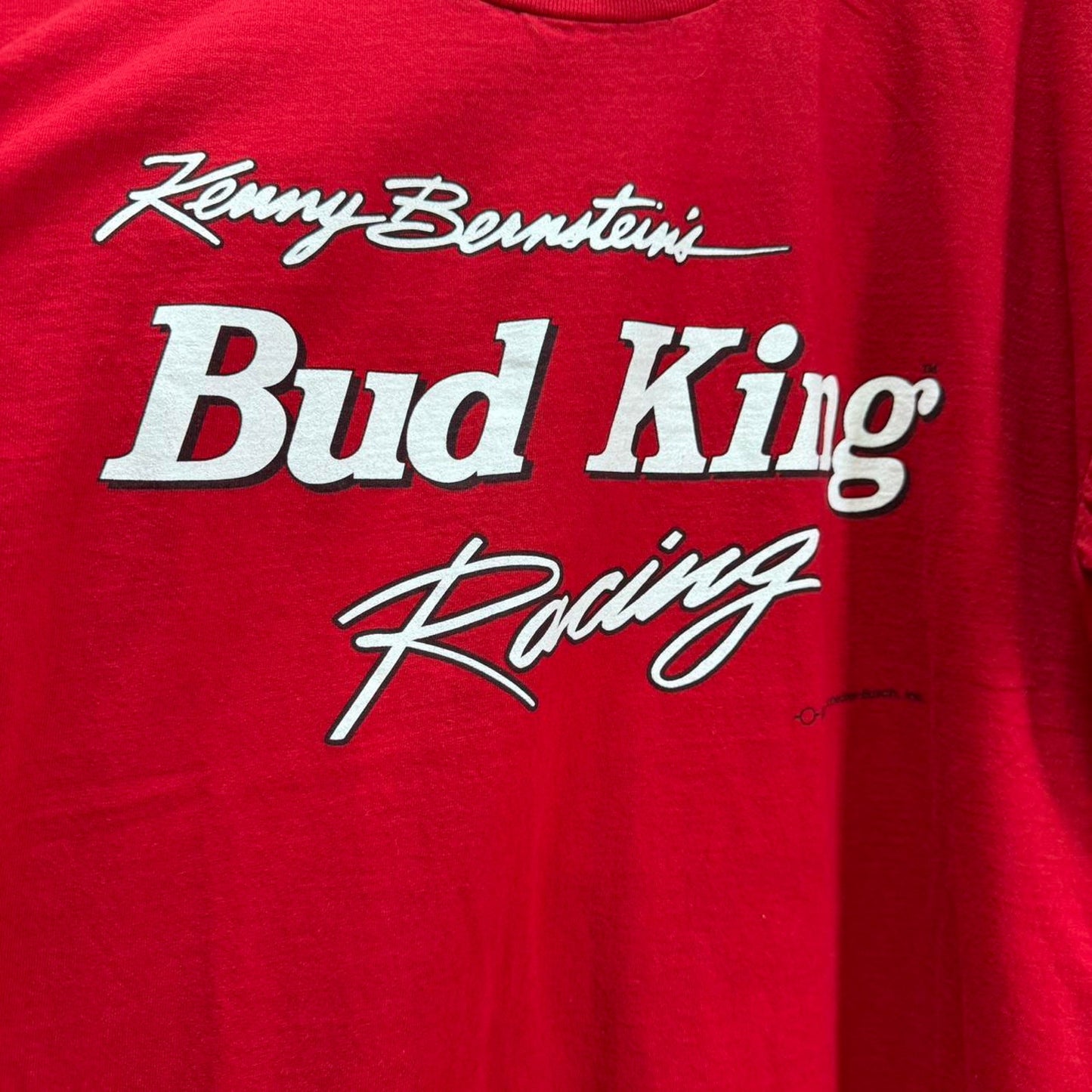Vintage 90s Bud King Racing Racecar T-Shirt