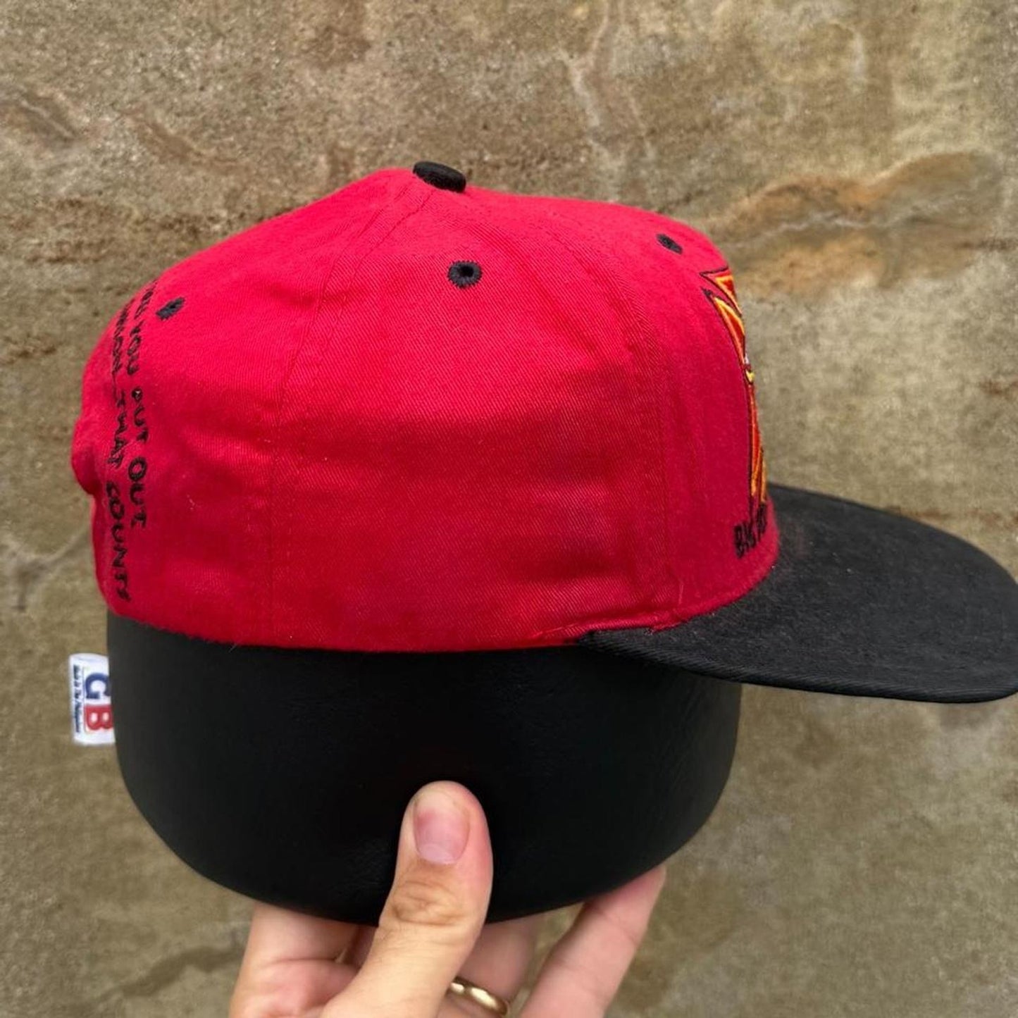 Vintage 90s Big Johnson Fire Hoses Humor Snapback