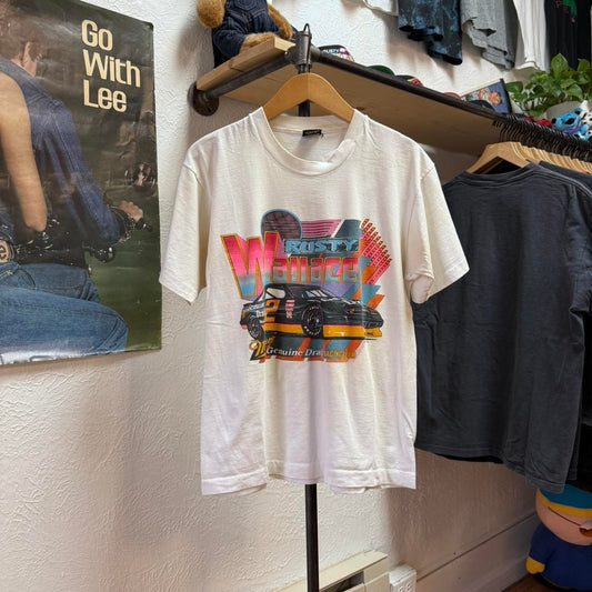 Vintage 90s NASCAR Rusty Wallace Miller Lite T-Shirt - Large