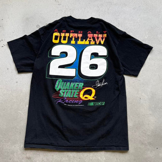 Vintage 90s Quaker State NASCAR Steve Kinder Racing Race Car T-Shirt - X-Large