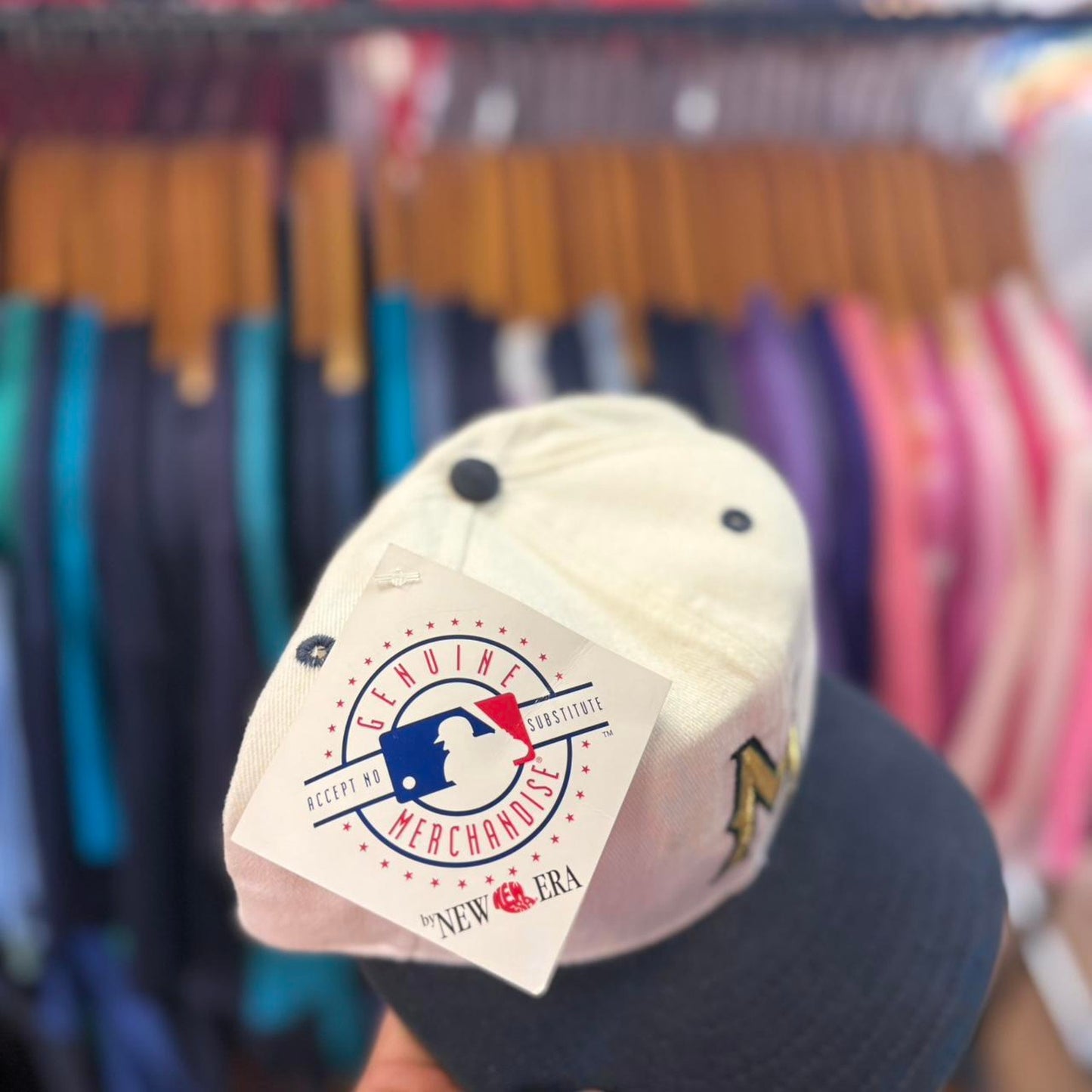 Vintage 90s Milwaukee Brewers New Era NWT Snapback