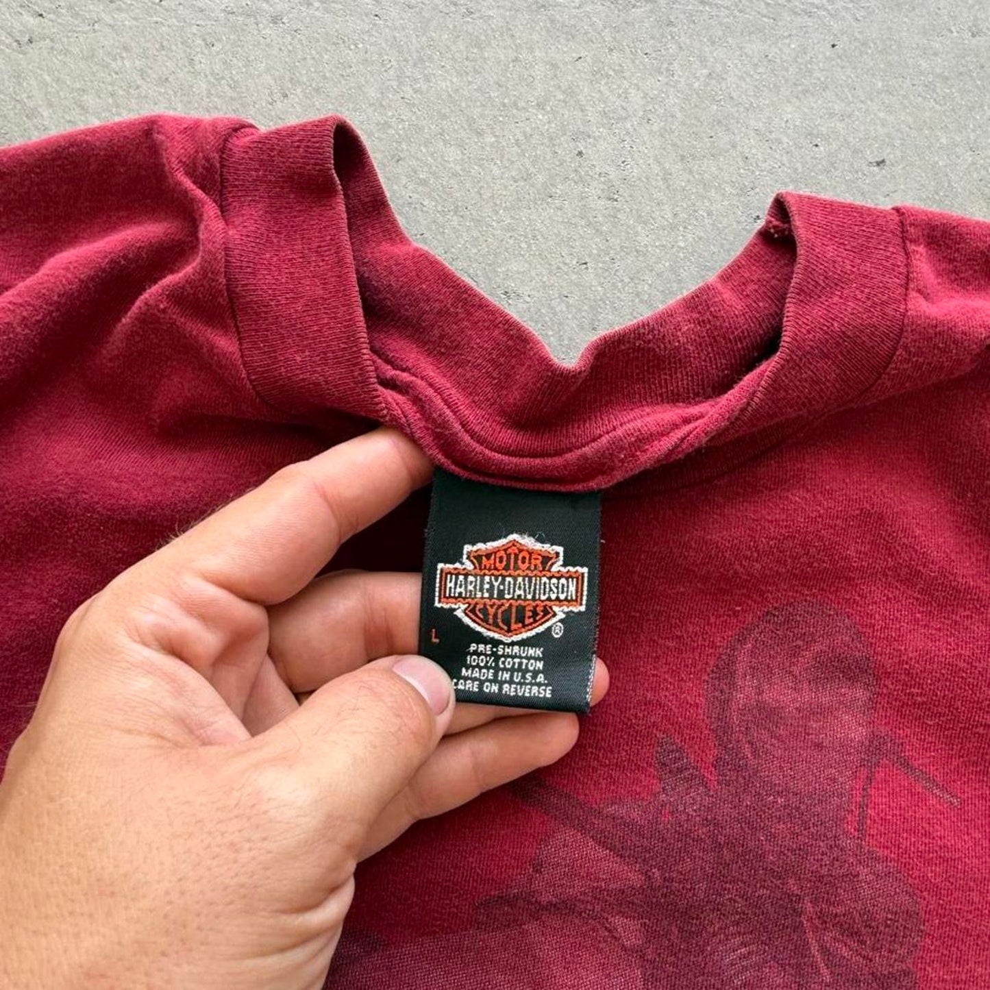 Vintage 90s Harley Davidson Motorcycles Alabama Biker T-Shirt - Large