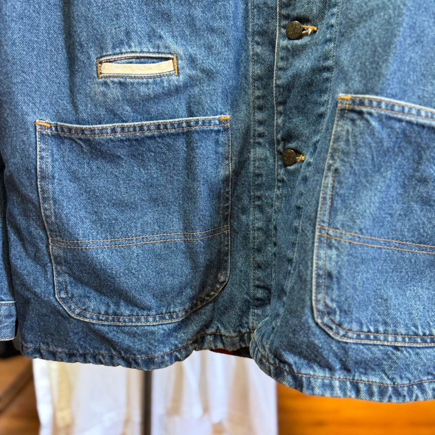 Vintage 90s Nebraska Huskers Chore Denim Jacket - X-Large