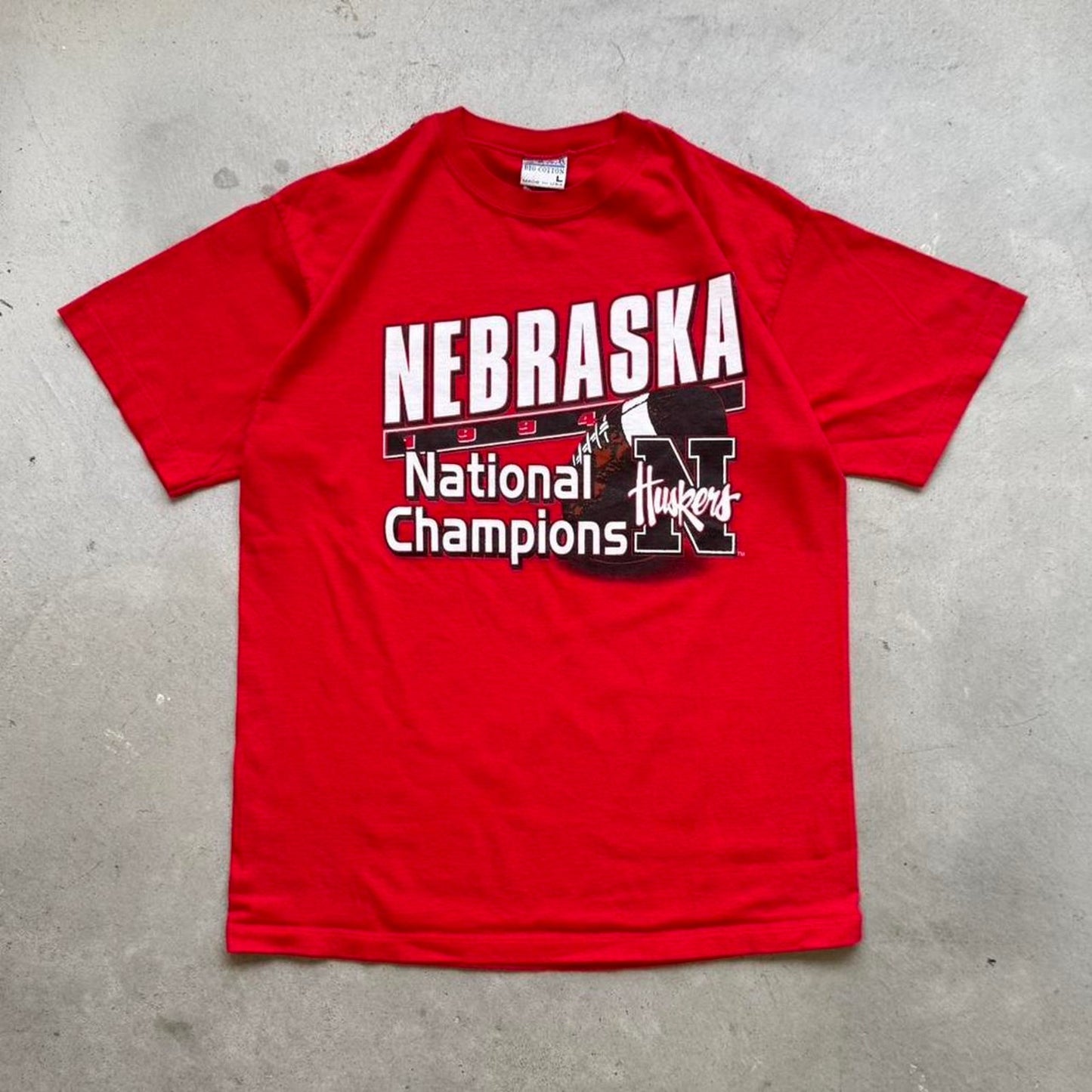 Vintage 1994 Nebraska Huskers National Champions T-Shirt - Large