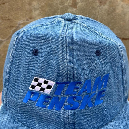 Vintage 90s Team Penske Embroidered Racing Cap
