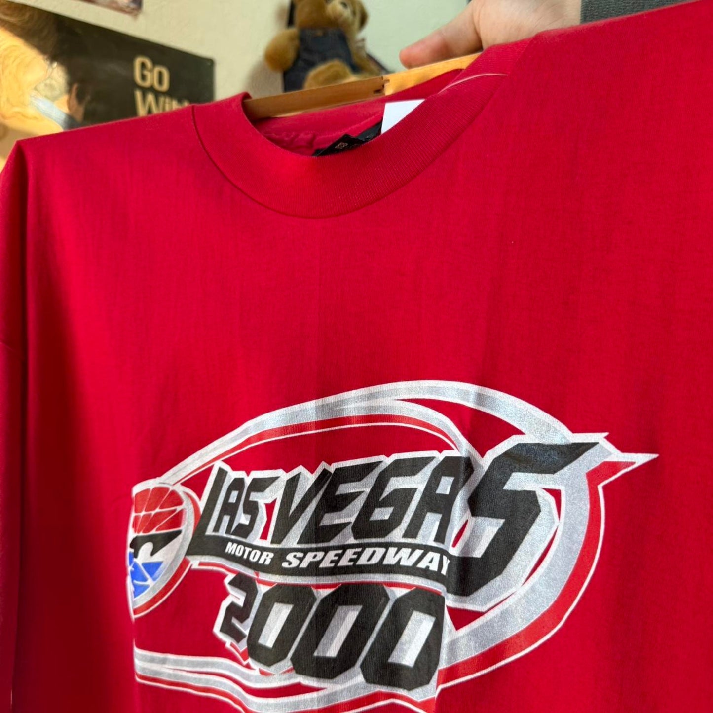 Vintage 2000 Las Vegas Speedway NASCAR Racing Race Car T-Shirt - X-Large