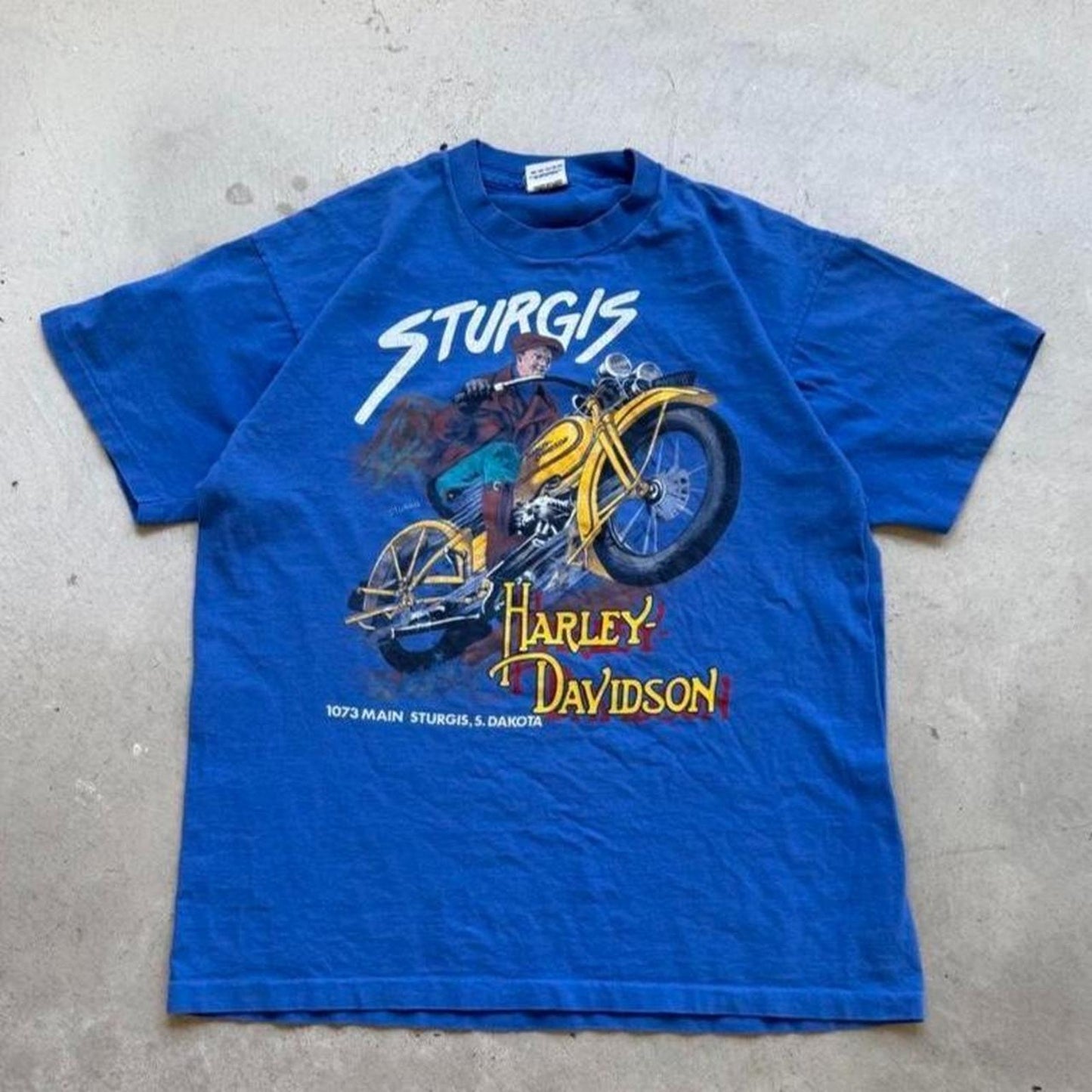 Vintage 1988 Sturgis Harley Davidson Motorcycles Biker T-Shirt - X-Large