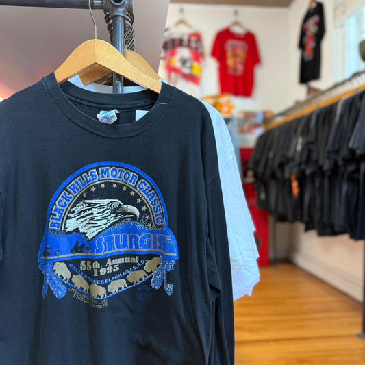 Vintage 90s Sturgis Black Hills Rally Biker T-Shirt