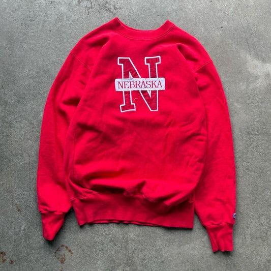 Vintage 90s Nebraska Huskers C Jones 44 Crewneck - X-Large