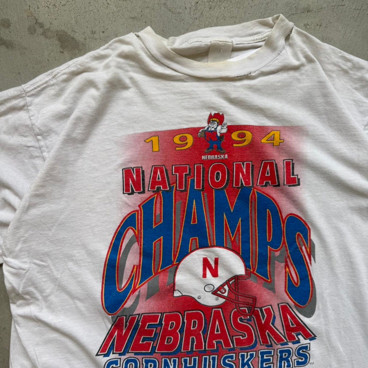 Vintage 1994 Nebraska Huskers National Champs T-Shirt - X-Large