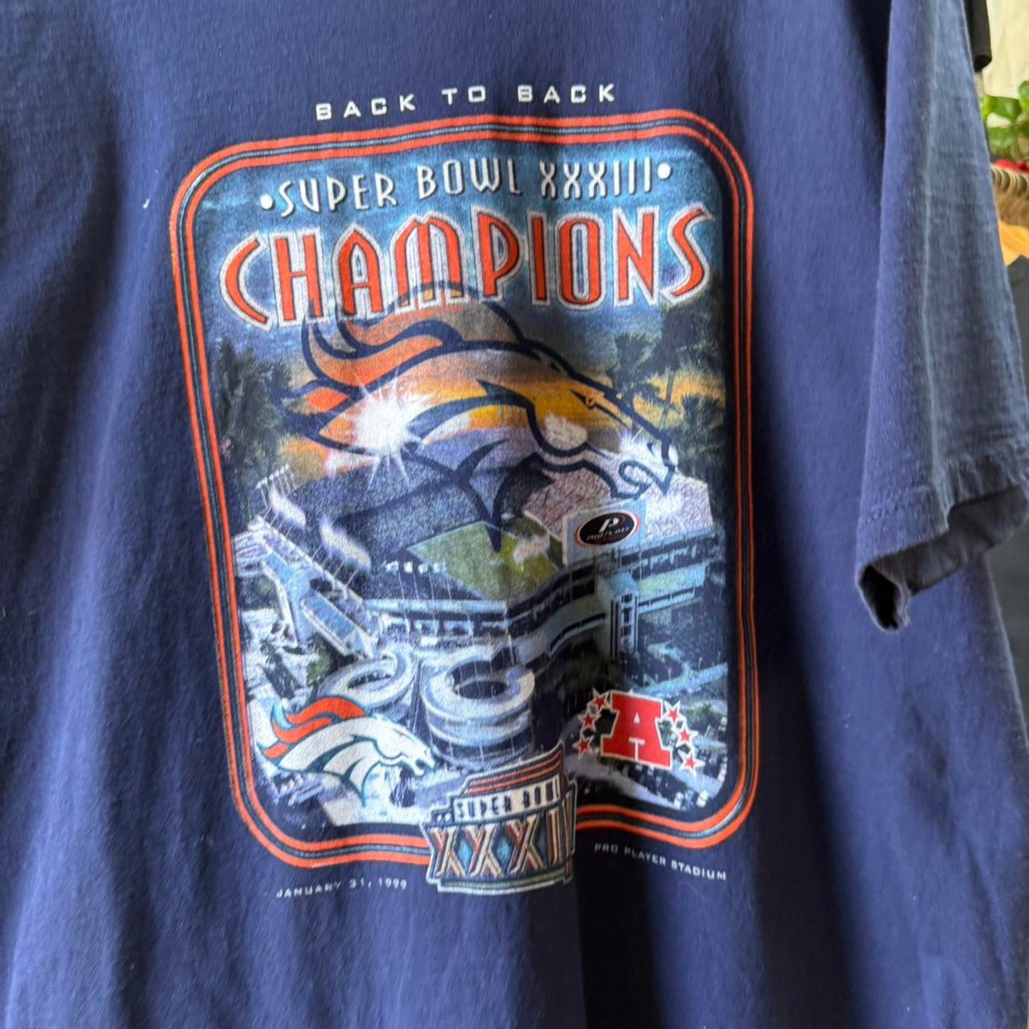 Vintage 90s Denver Broncos Super Bowl Champions NFL T-Shirt