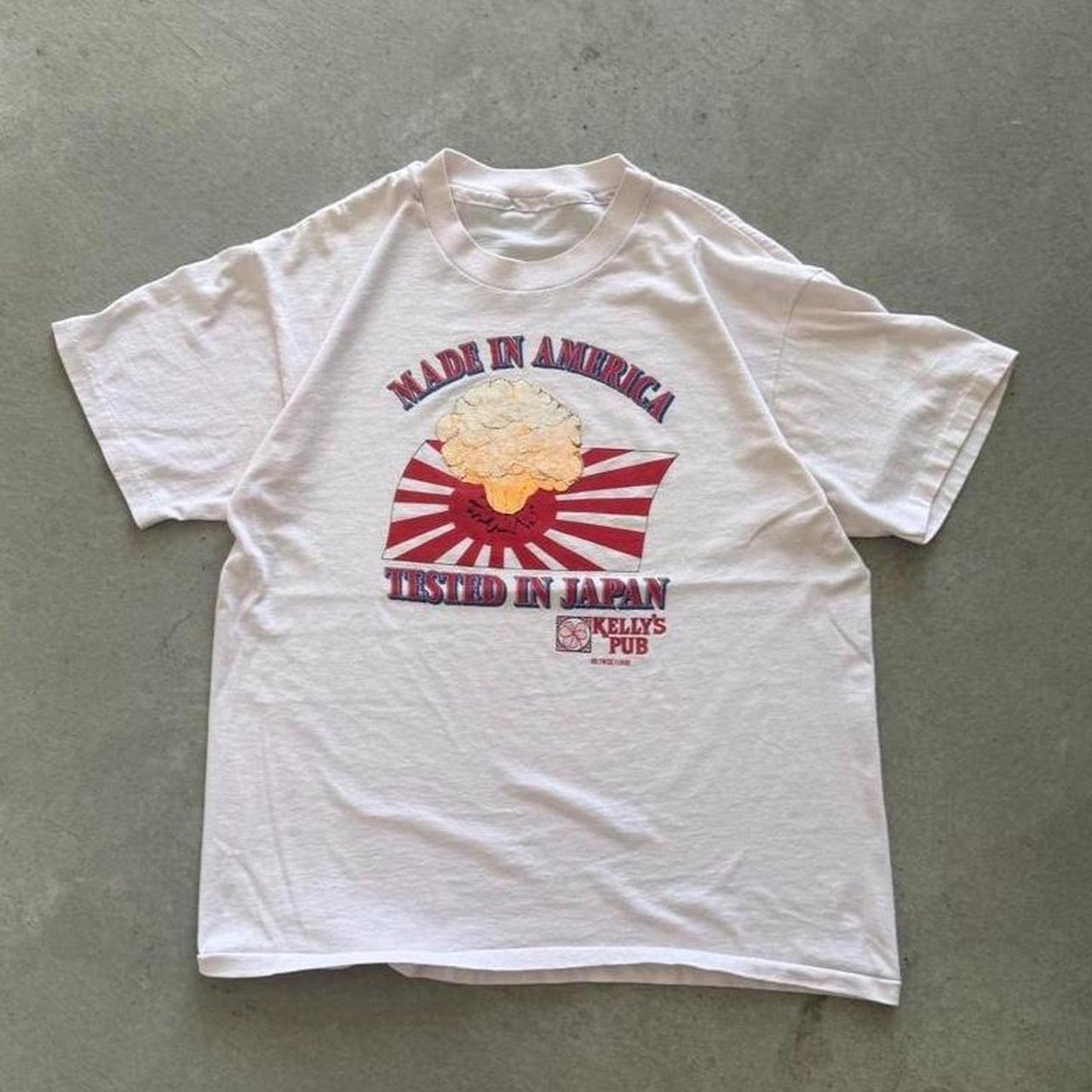 Vintage 90s Made in America Tested in Japan Nuke T-Shirt - X-Large