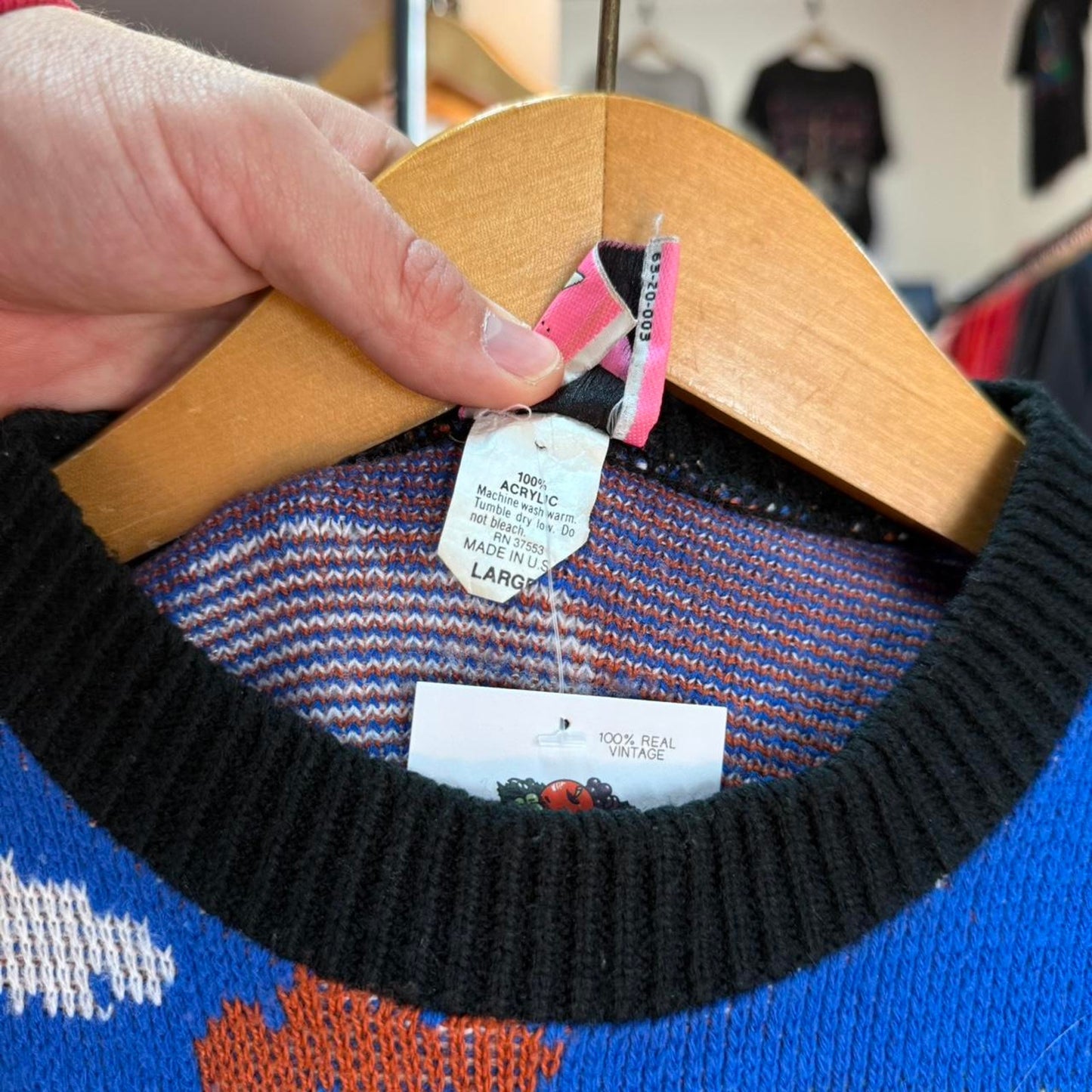 Vintage 90s Farm Animal Cute Sweater - Large