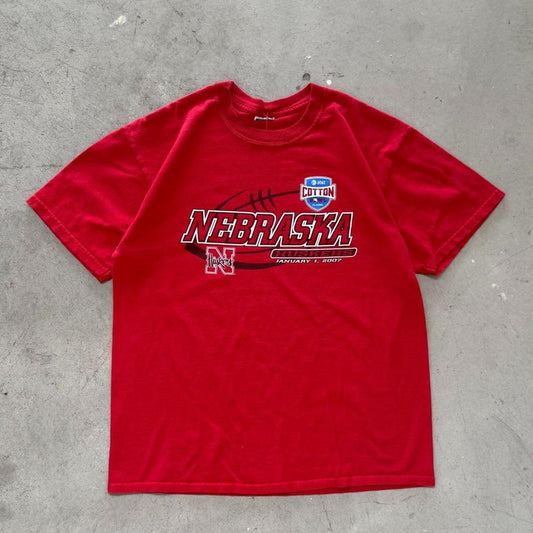 Vintage 2007 Nebraska Huskers Cotton Bowl T-Shirt - Medium