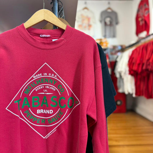 Vintage 90s Tabasco Hot Sauce Logo Promo Crewneck