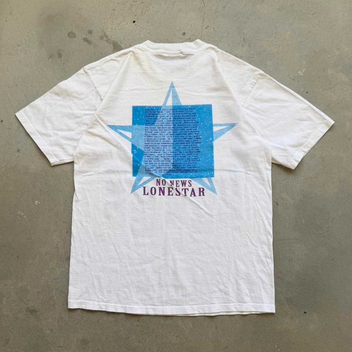 Vintage 90s Lonestar Country Band Signed Concert T-Shirt - Large