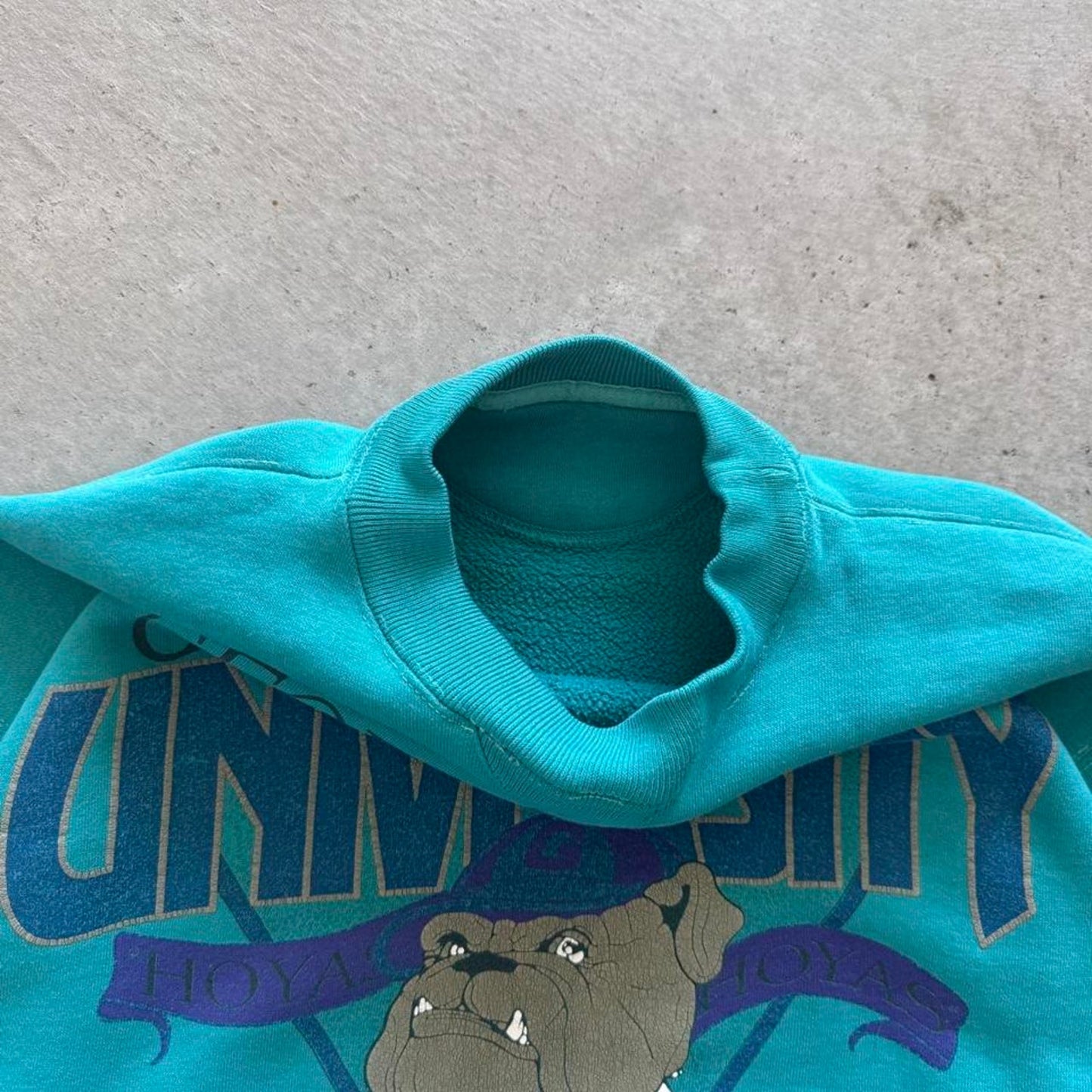 Vintage 90s Georgetown University Hoyas Crewneck - Large