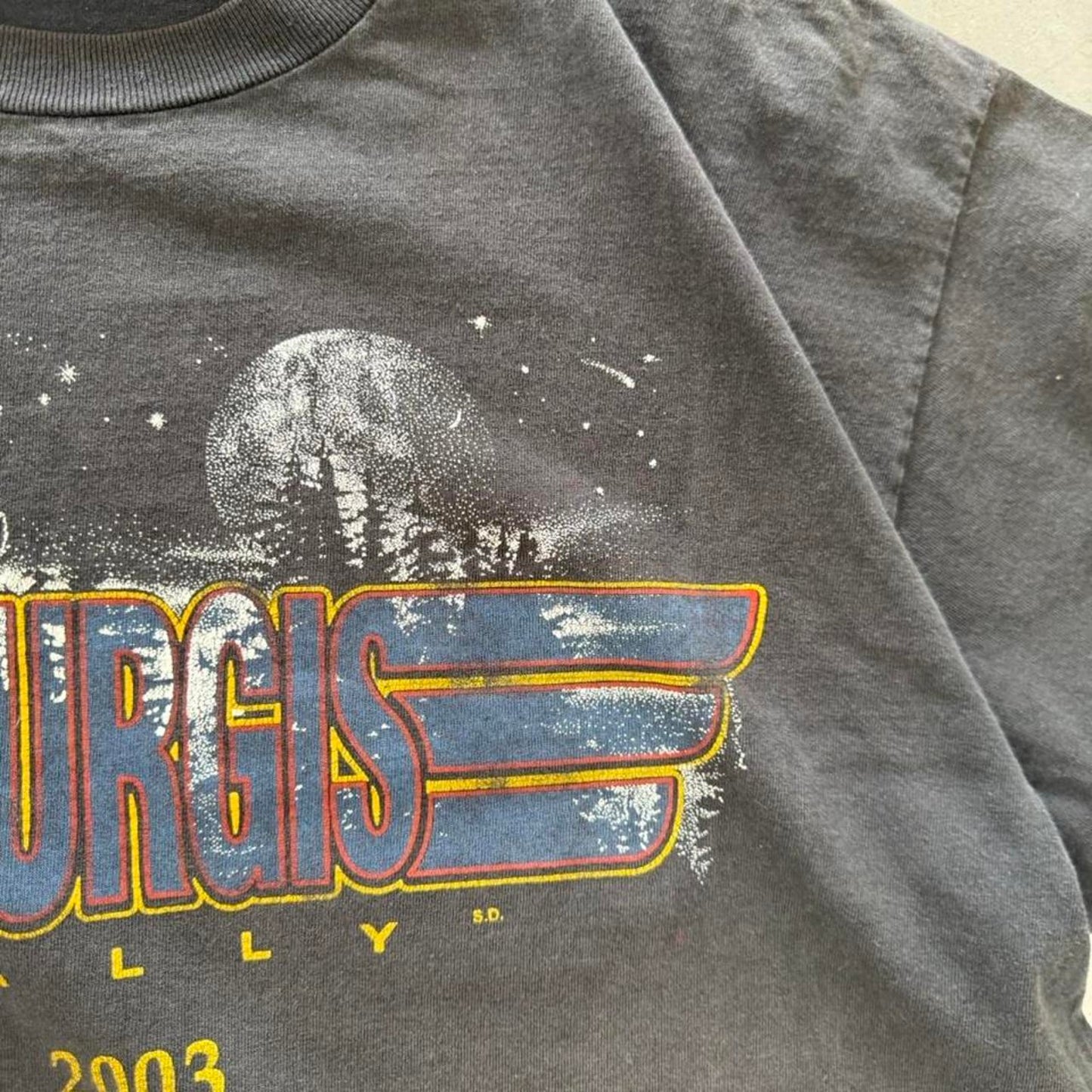 Vintage 2003 Sturgis Motorcycle Rally Biker Wolf T-Shirt - X-Large
