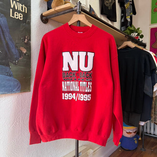 Vintage 90s Nebraska Huskers Back to Back Champions Crewneck - X-Large