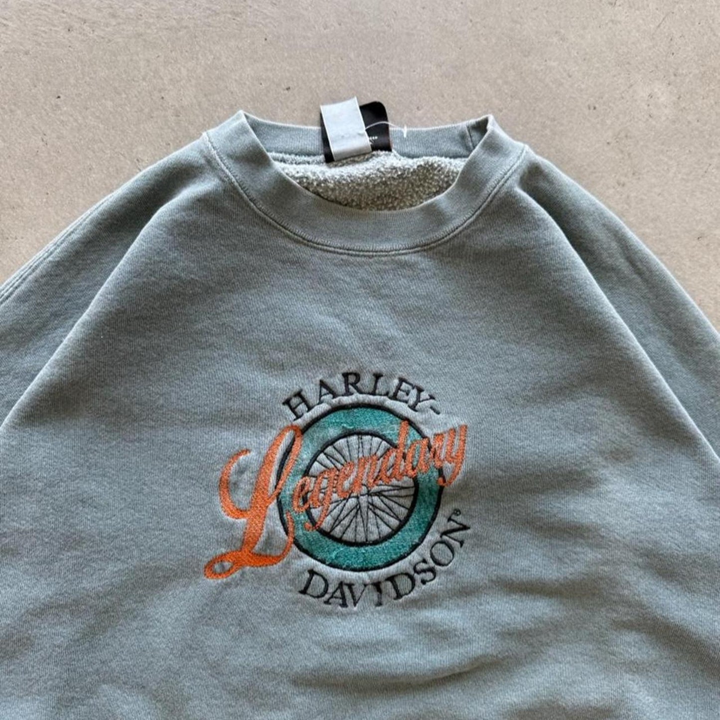 Vintage 90s Harley Davidson Motorcycles Biker Crewneck - X-Large