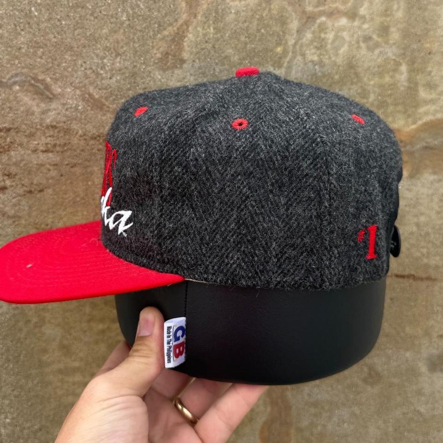 Vintage 90s Nebraska Huskers Wool Snapback