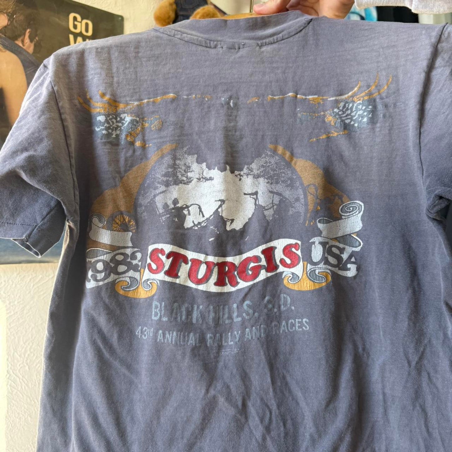 Vintage 1983 Faded Harley Davidson Motorcycles Milwaukee V Twin Biker T-Shirt - Medium