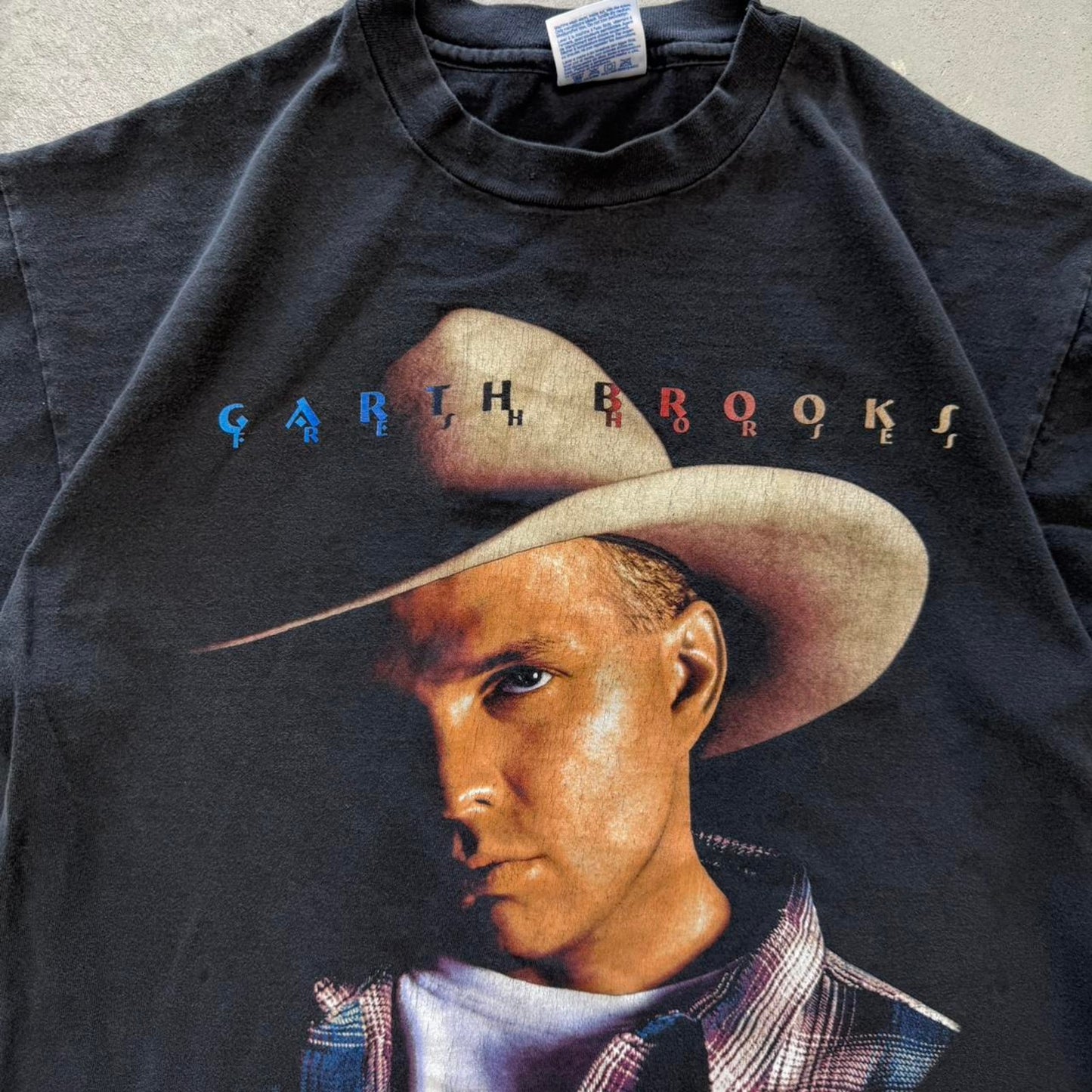 Vintage 90s Garth Brooks Country Music Band T-Shirt - Large