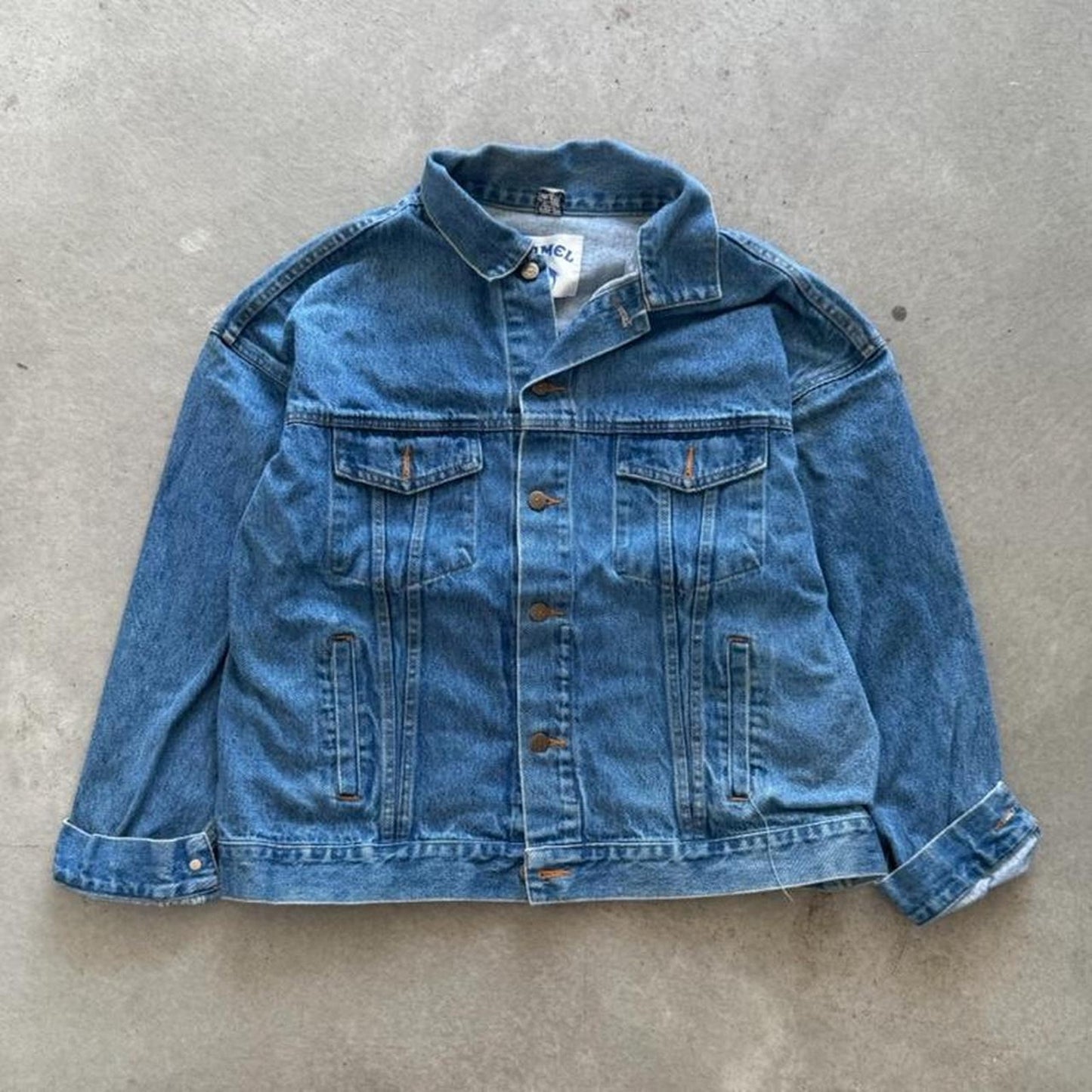 Vintage 90s Joe Camel Pool 8 Ball Jean Jacket - X-Large